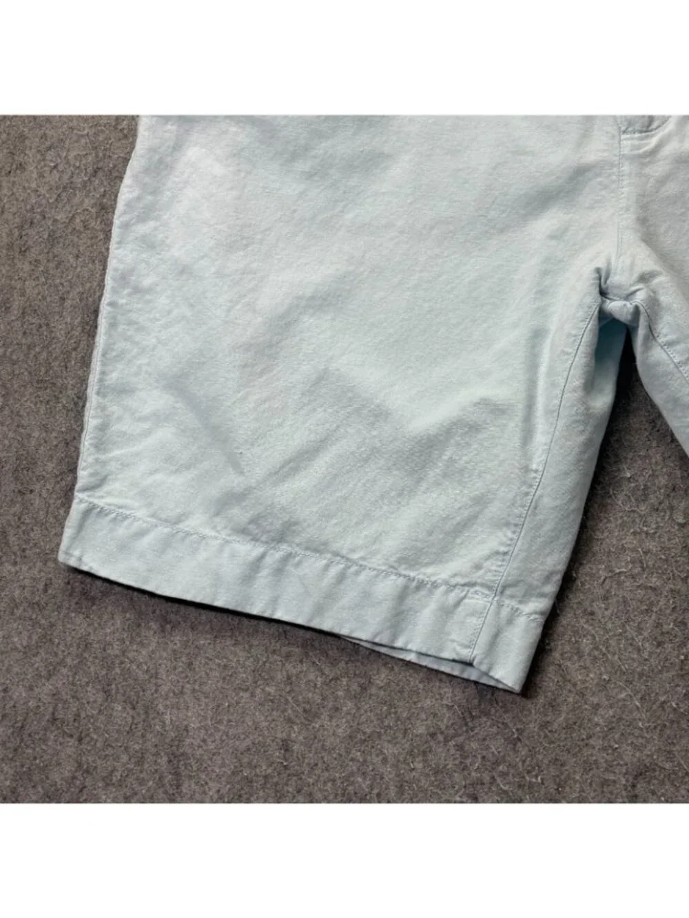 Faherty Tradewinds Linen Shorts Mens 40 Light Blue 10